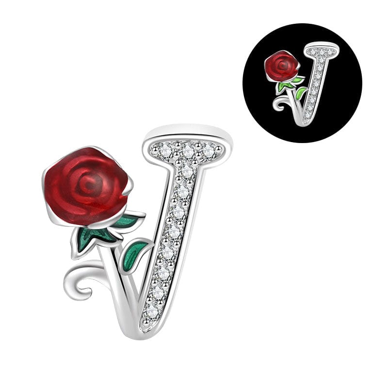 Liora Atelier Luminous Rose Letter A~Z Alphabet Charm