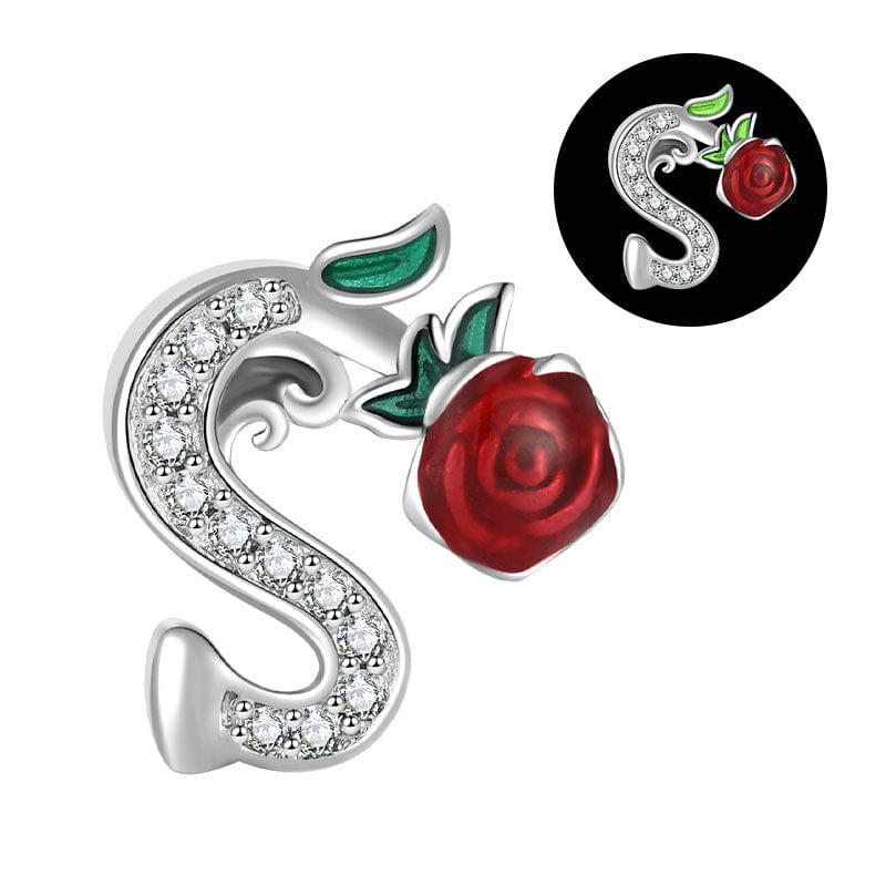 Liora Atelier Luminous Rose Letter A~Z Alphabet Charm