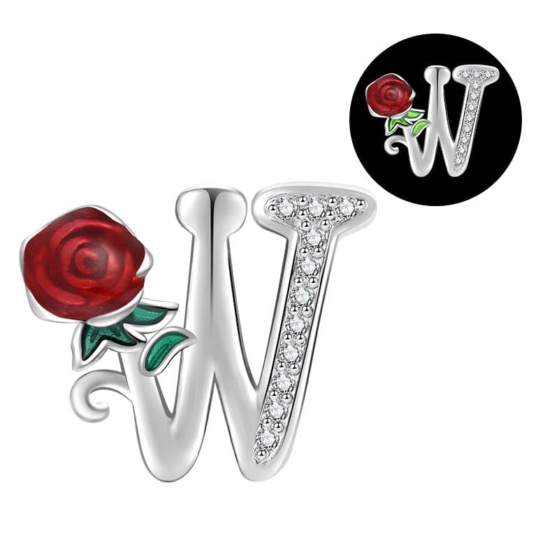 Liora Atelier Luminous Rose Letter A~Z Alphabet Charm