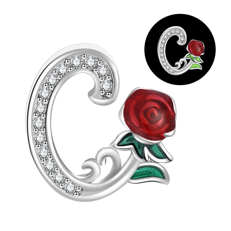 Liora Atelier Luminous Rose Letter A~Z Alphabet Charm