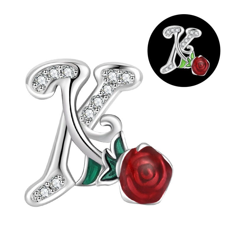 Liora Atelier Luminous Rose Letter A~Z Alphabet Charm