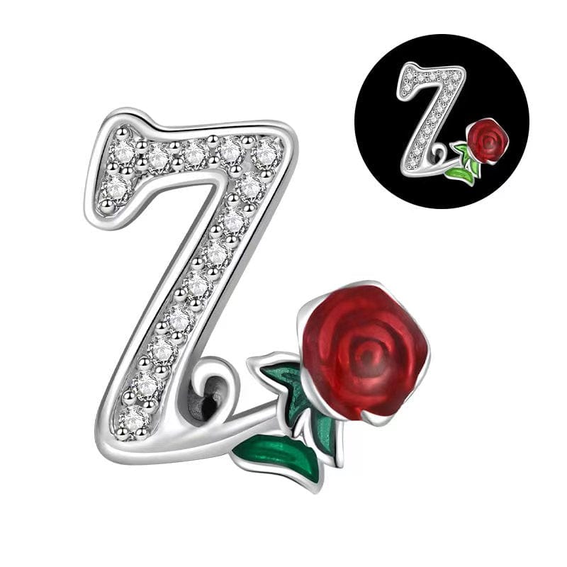 Liora Atelier Luminous Rose Letter A~Z Alphabet Charm