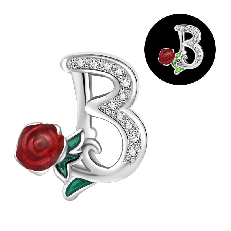 Liora Atelier Luminous Rose Letter A~Z Alphabet Charm