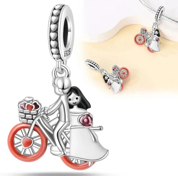 Liora Atelier Married Couple On Bike Dangle Charm