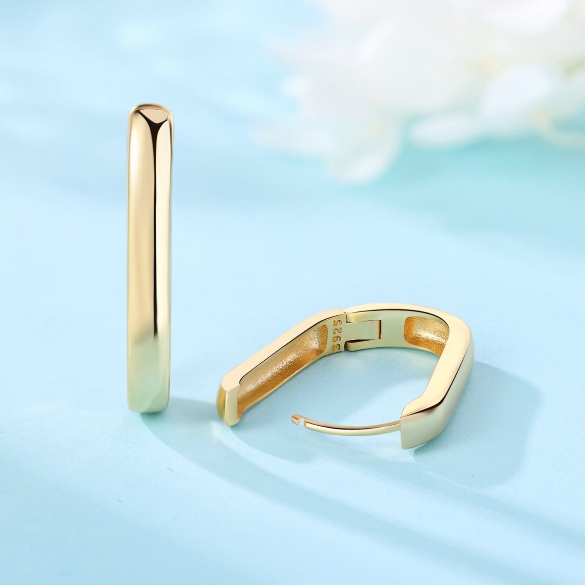 Liora Atelier Minimalist Sleek Hoop Earrings
