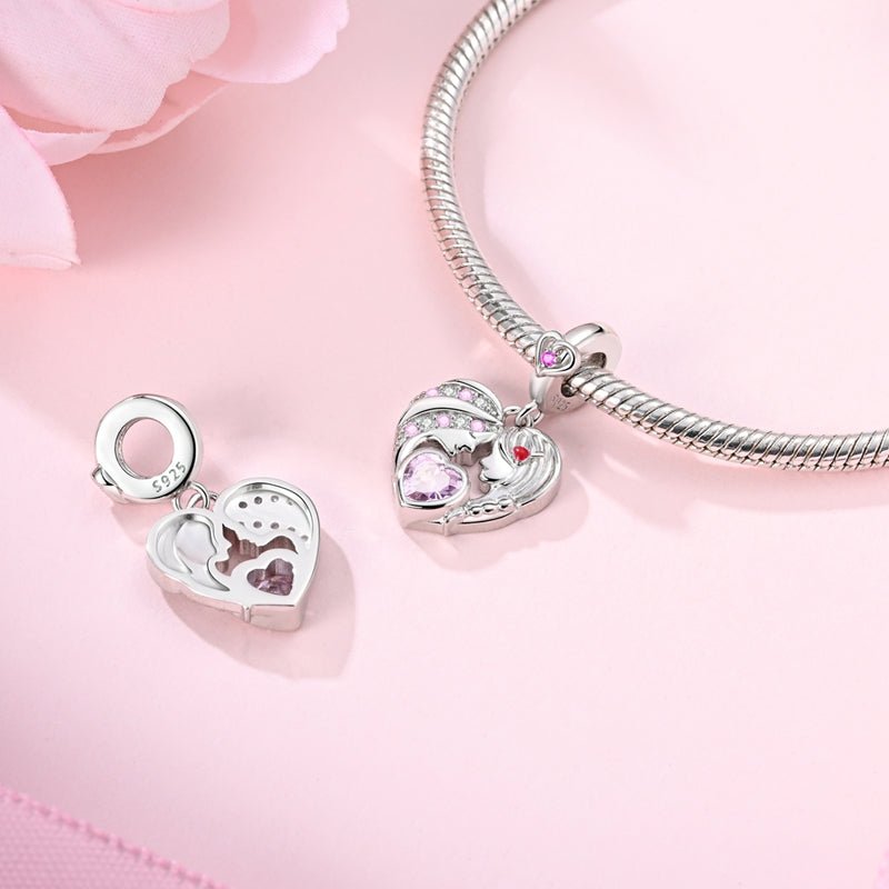 Liora Atelier Mother & Daughter Heart Dangle Charm