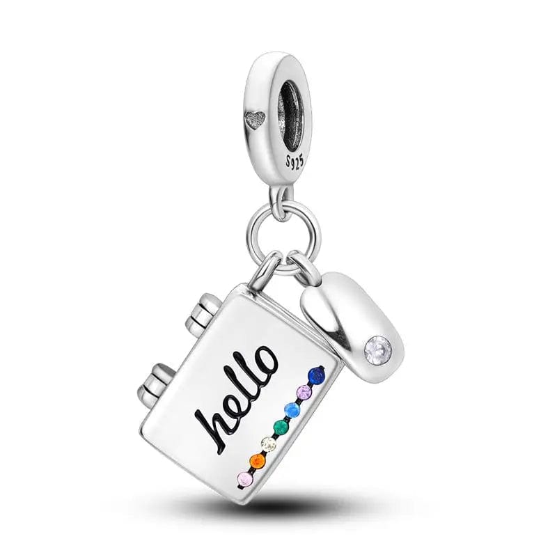 Liora Atelier Mouse and Laptop Dangle Charm