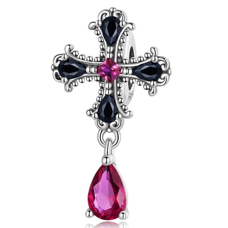 Liora Atelier Mystery Black Gothic Cross Charm