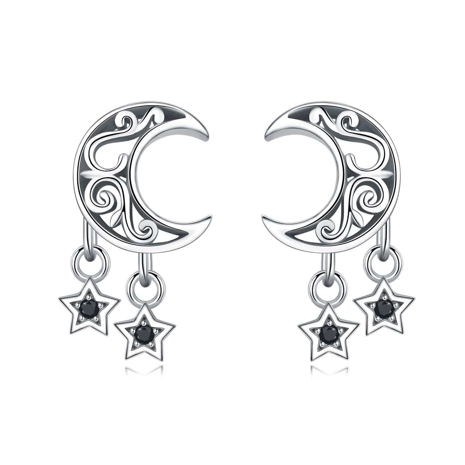 Liora Atelier Mystic Moon and Stars Drop Earrings
