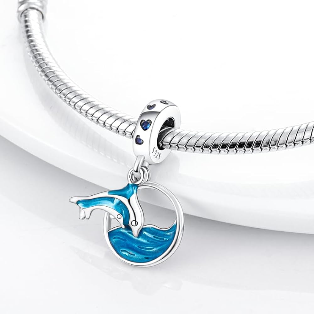 Liora Atelier Ocean Blue Dolphin and Sea Dangle Charm