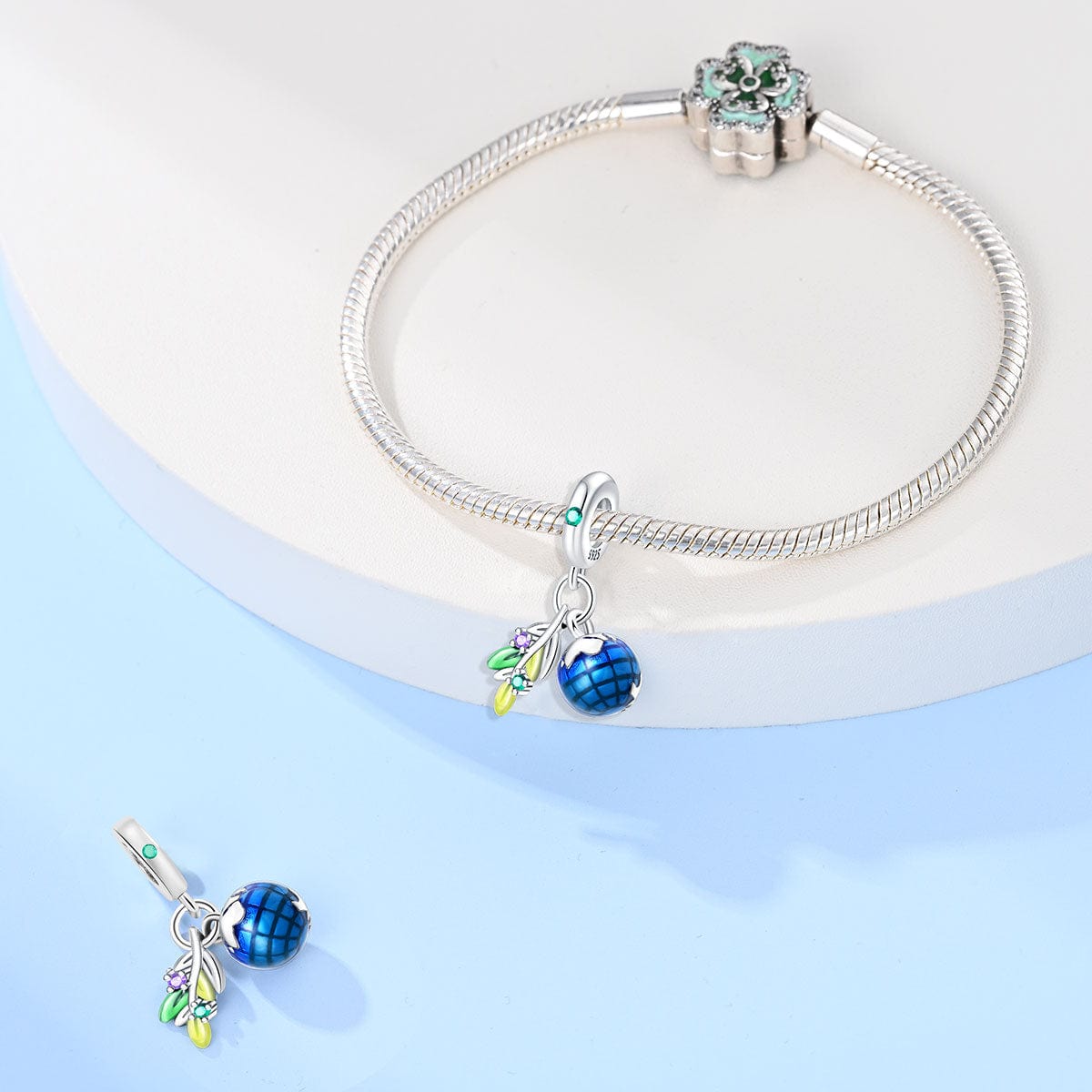 Liora Atelier Olive Leaf & Globa Double Dangle Charm