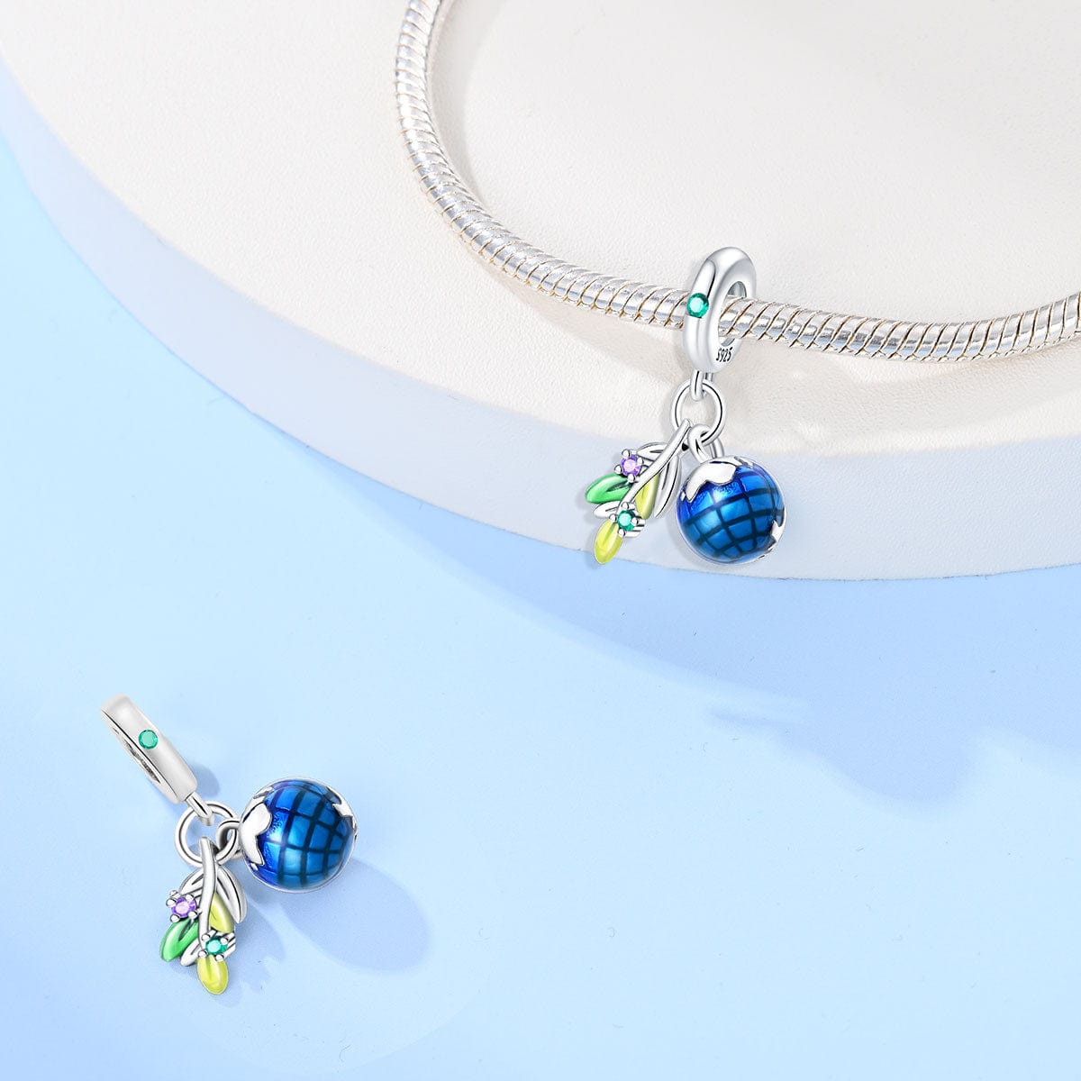 Liora Atelier Olive Leaf & Globa Double Dangle Charm