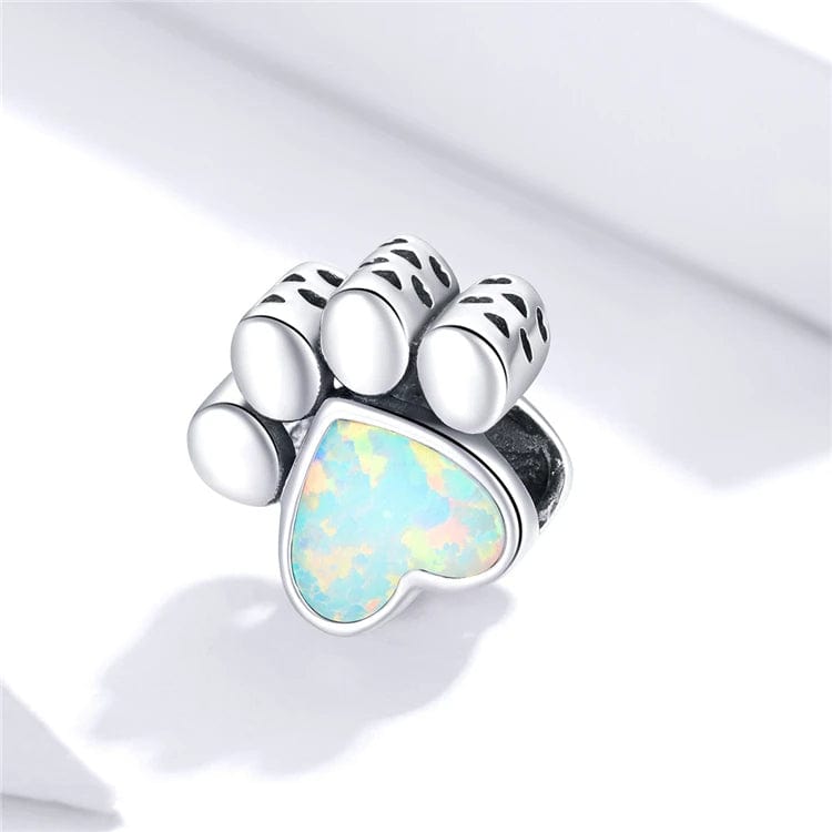 Liora Atelier Opal Heart Paw Print Charm