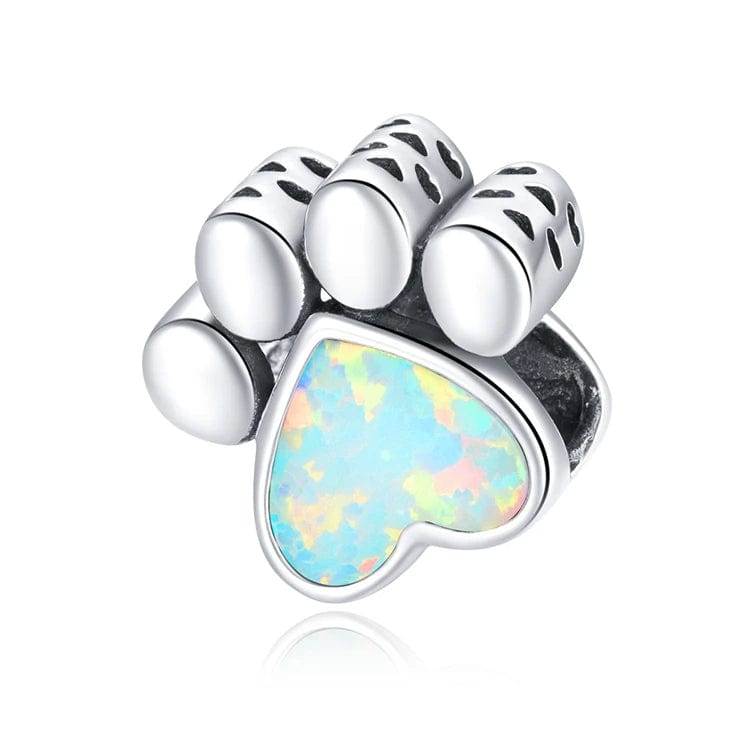 Liora Atelier Opal Heart Paw Print Charm