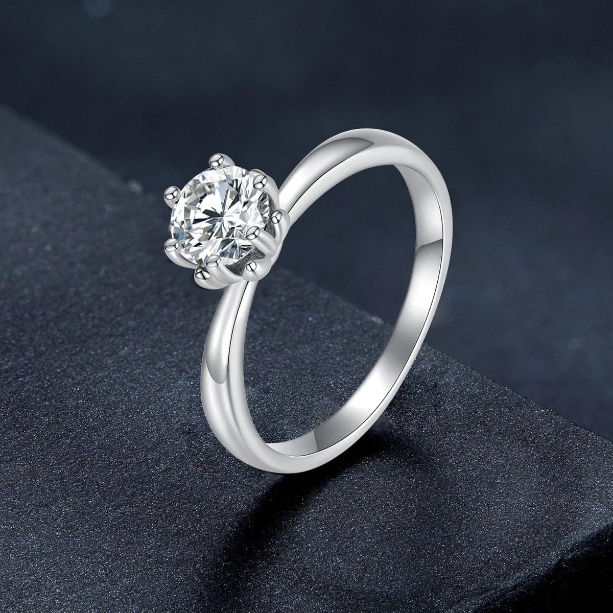 Liora Atelier Pangama Classic Moissanite Solitaire Engagement Ring