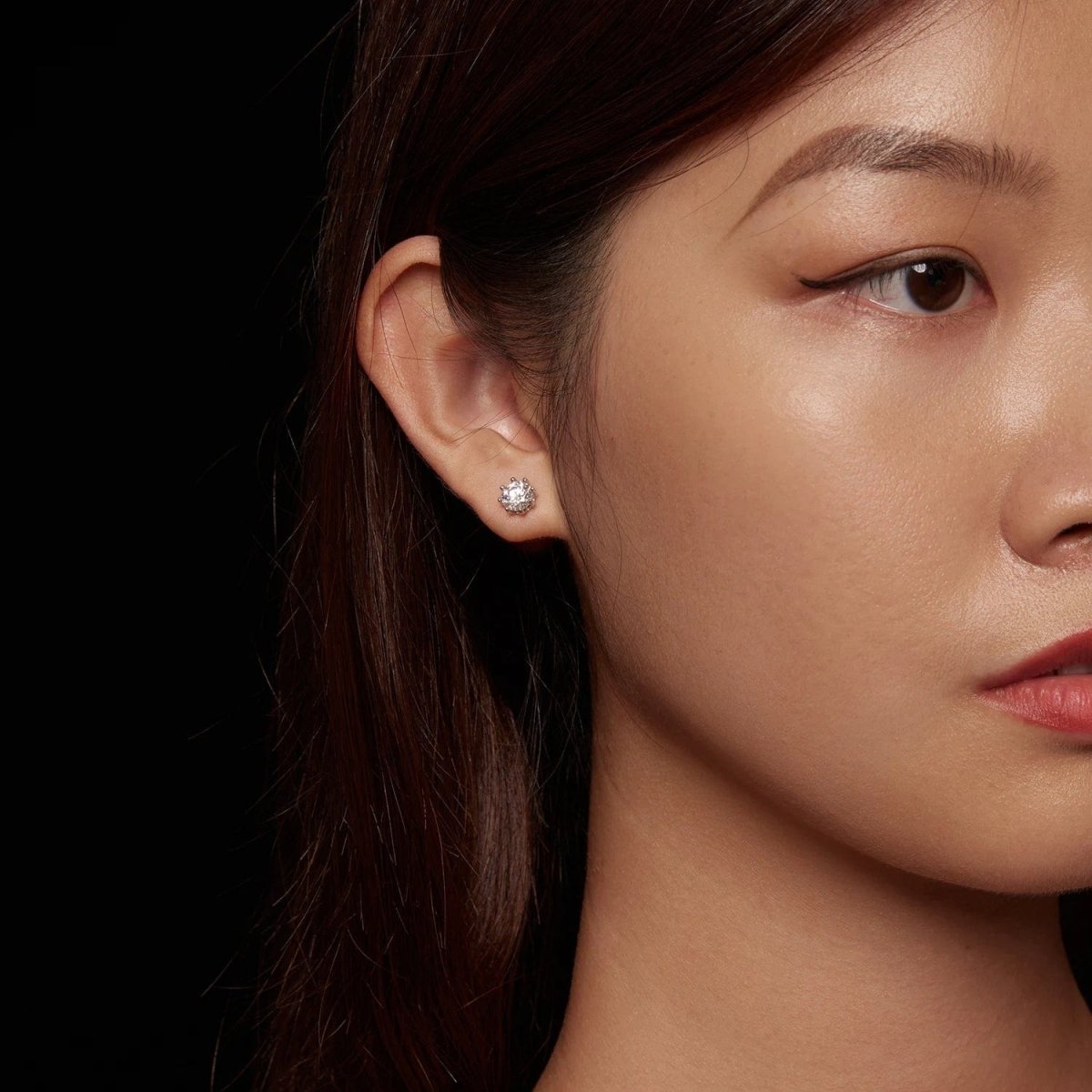 Liora Atelier Pangama Classic Moissanite Stud Earrings