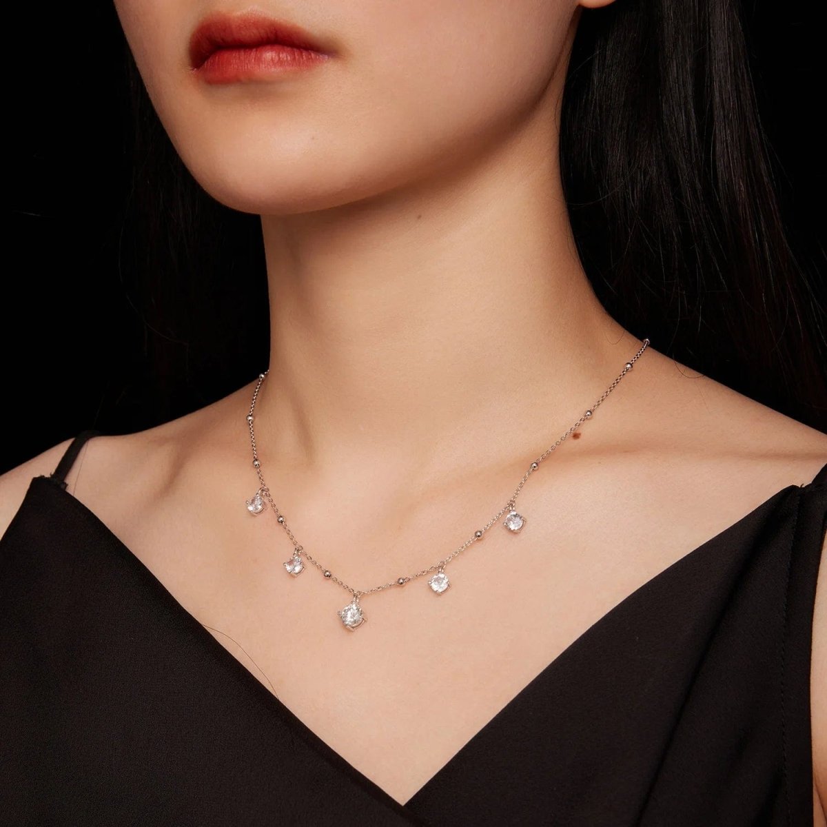 Liora Atelier Pangama Moissanite Drop Necklace