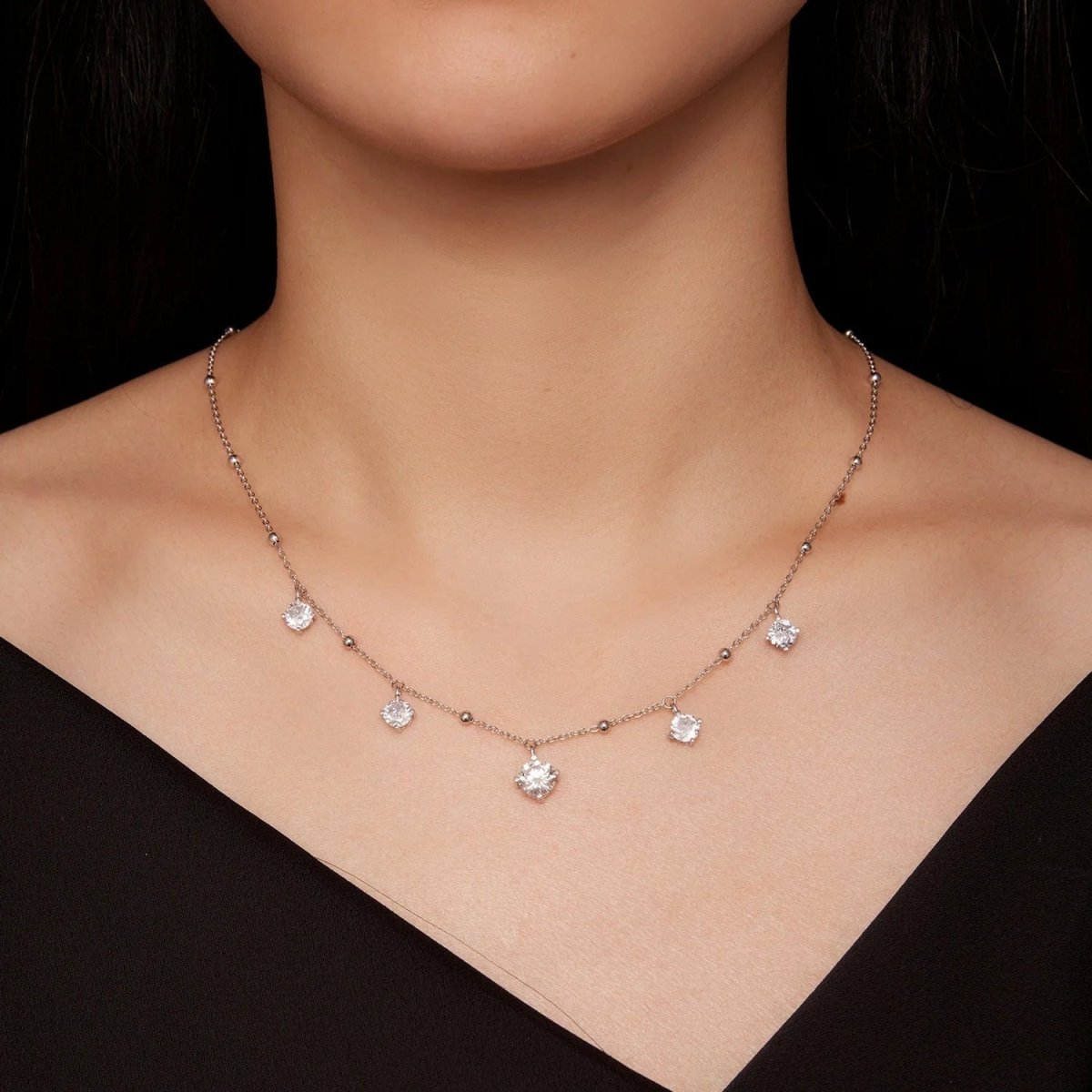 Liora Atelier Pangama Moissanite Drop Necklace