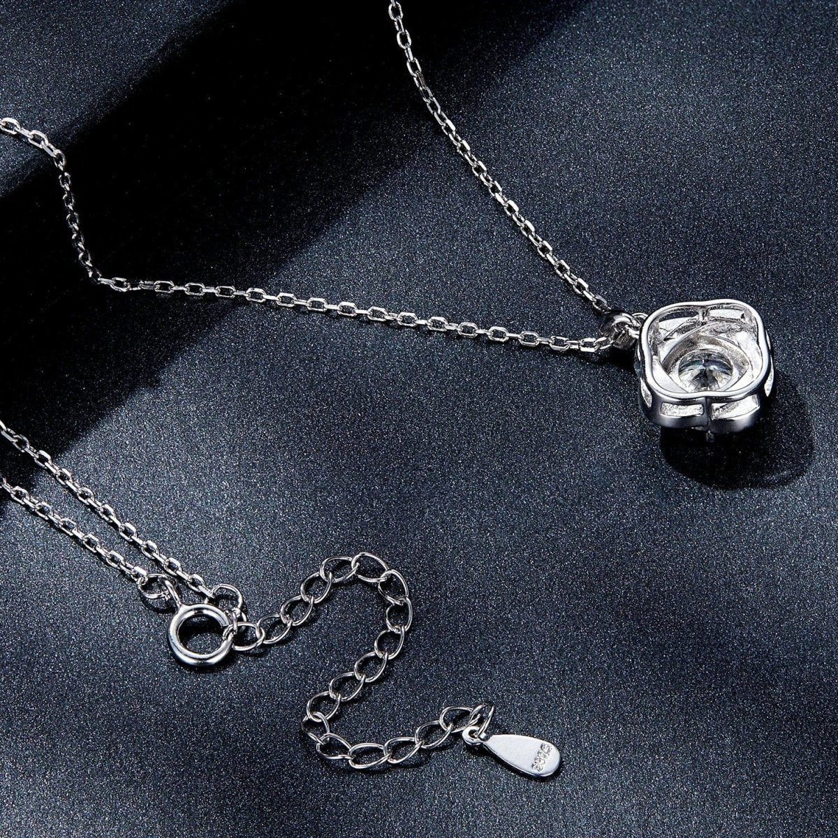 Liora Atelier Pangama Moissanite Halo Necklace