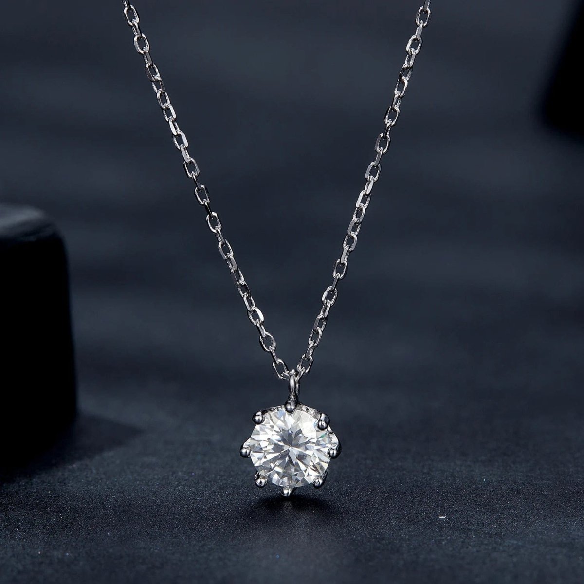 Liora Atelier Pangama Moissanite Solitaire Necklace