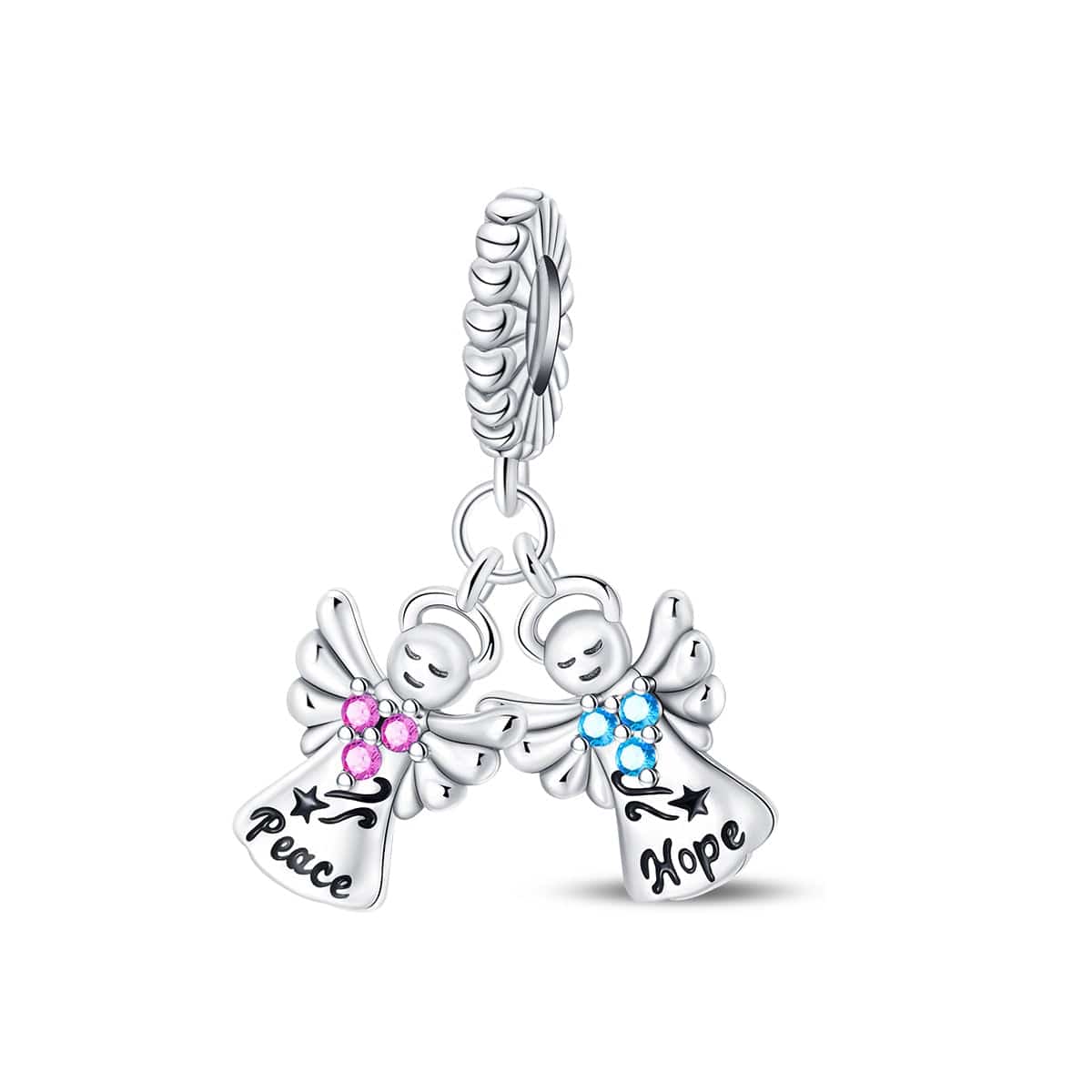 Liora Atelier Peace & Hope Angels Double Dangle Charm