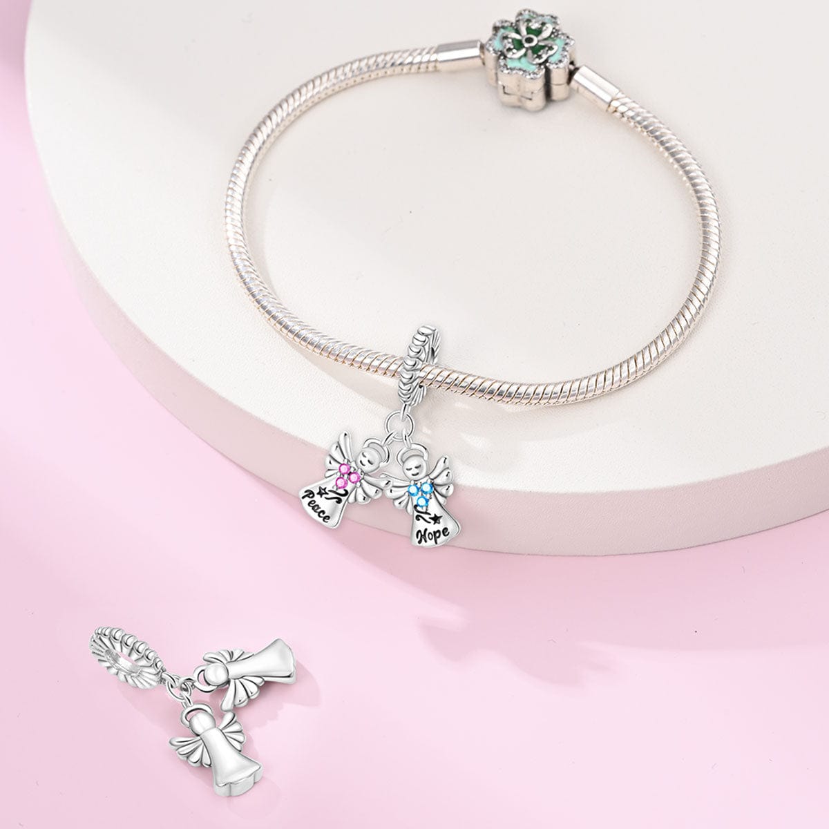 Liora Atelier Peace & Hope Angels Double Dangle Charm