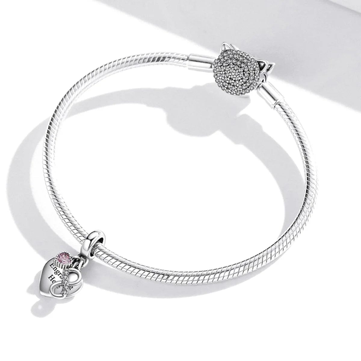 Liora Atelier Personalized Infinity Heart Engraved Charm