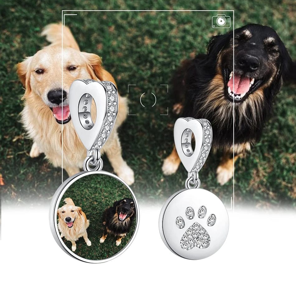 Liora Atelier Personalized Pet & Paw Print Photo Charm
