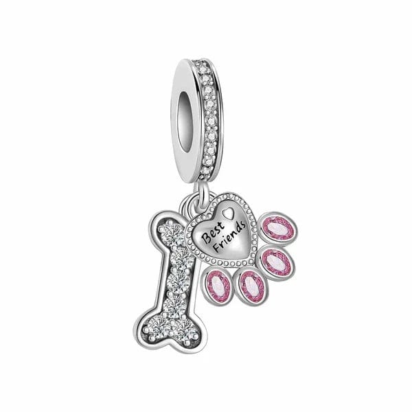 Liora Atelier Pet Animal Best Friend Paw Bone Dangle Charm