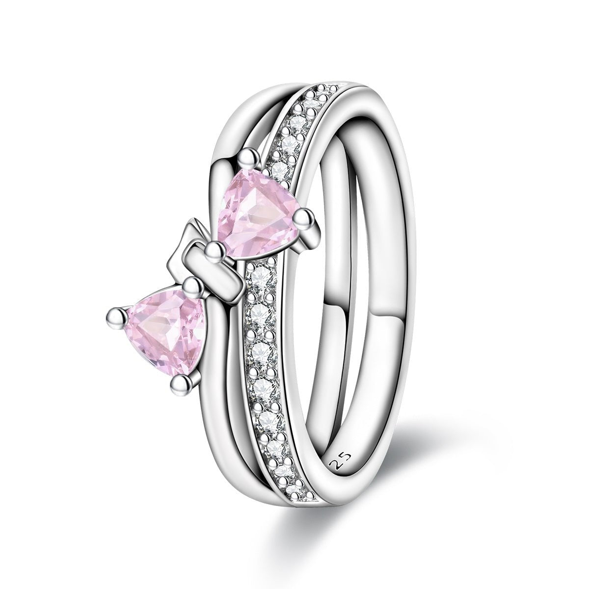Liora Atelier Pink Bow Gemstone Ring