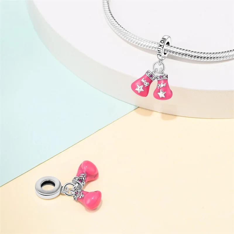 Liora Atelier Pink Boxing Gloves Charm