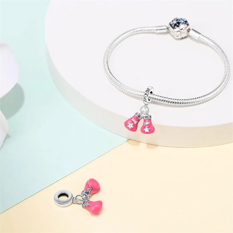 Liora Atelier Pink Boxing Gloves Charm