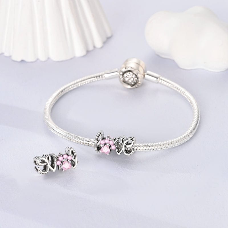 Liora Atelier Pink Gemstone Paw Love Charm
