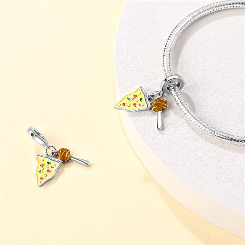 Liora Atelier Pizza Slice and Meatball Double Dangle Charm