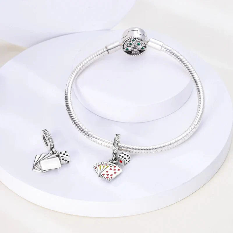 Liora Atelier Playing Cards Poker Royal Flush & Dice Casino Charm