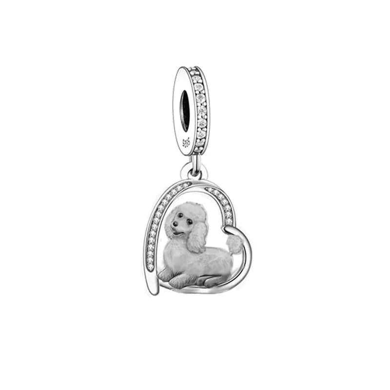 Liora Atelier Poodle Puppy Heart Charm