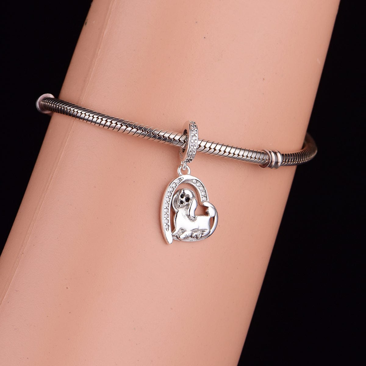 Liora Atelier Poodle Puppy Heart Charm
