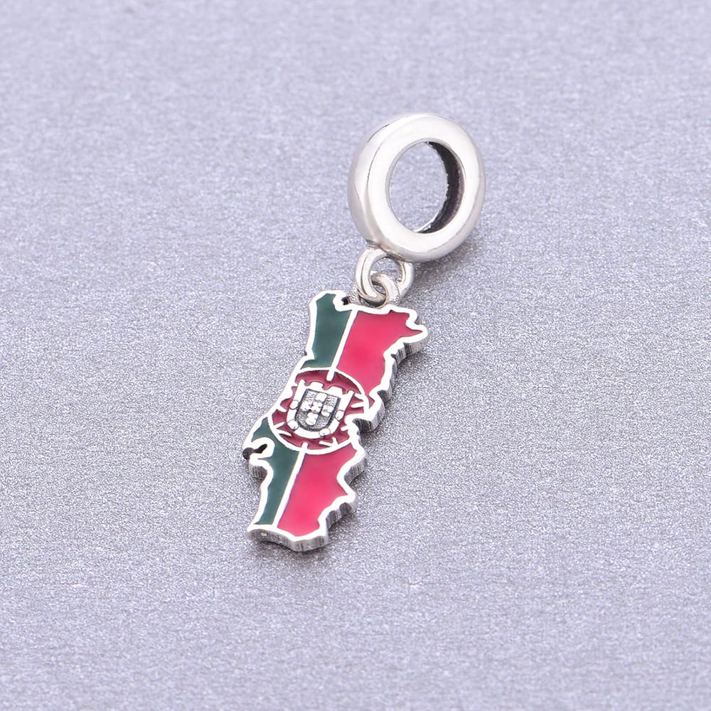 Liora Atelier Portugal Map Dangle Charm