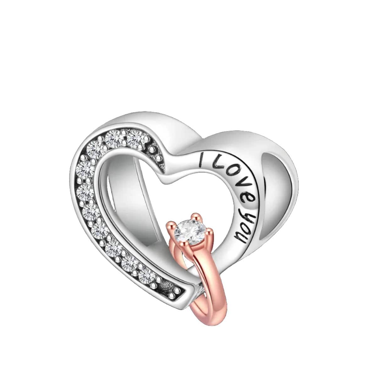 Liora Atelier Promise Ring Heart Charm