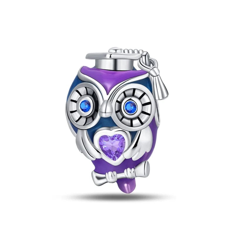 Liora Atelier Purple Graduation Owl Charm