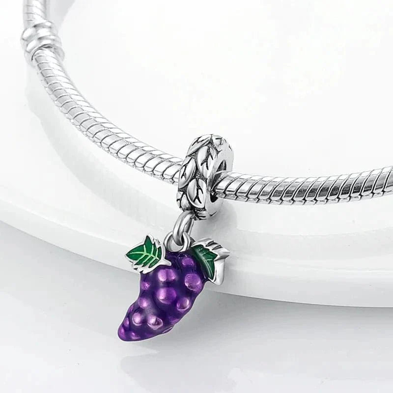 Liora Atelier Purple Grapes Dangle Charm