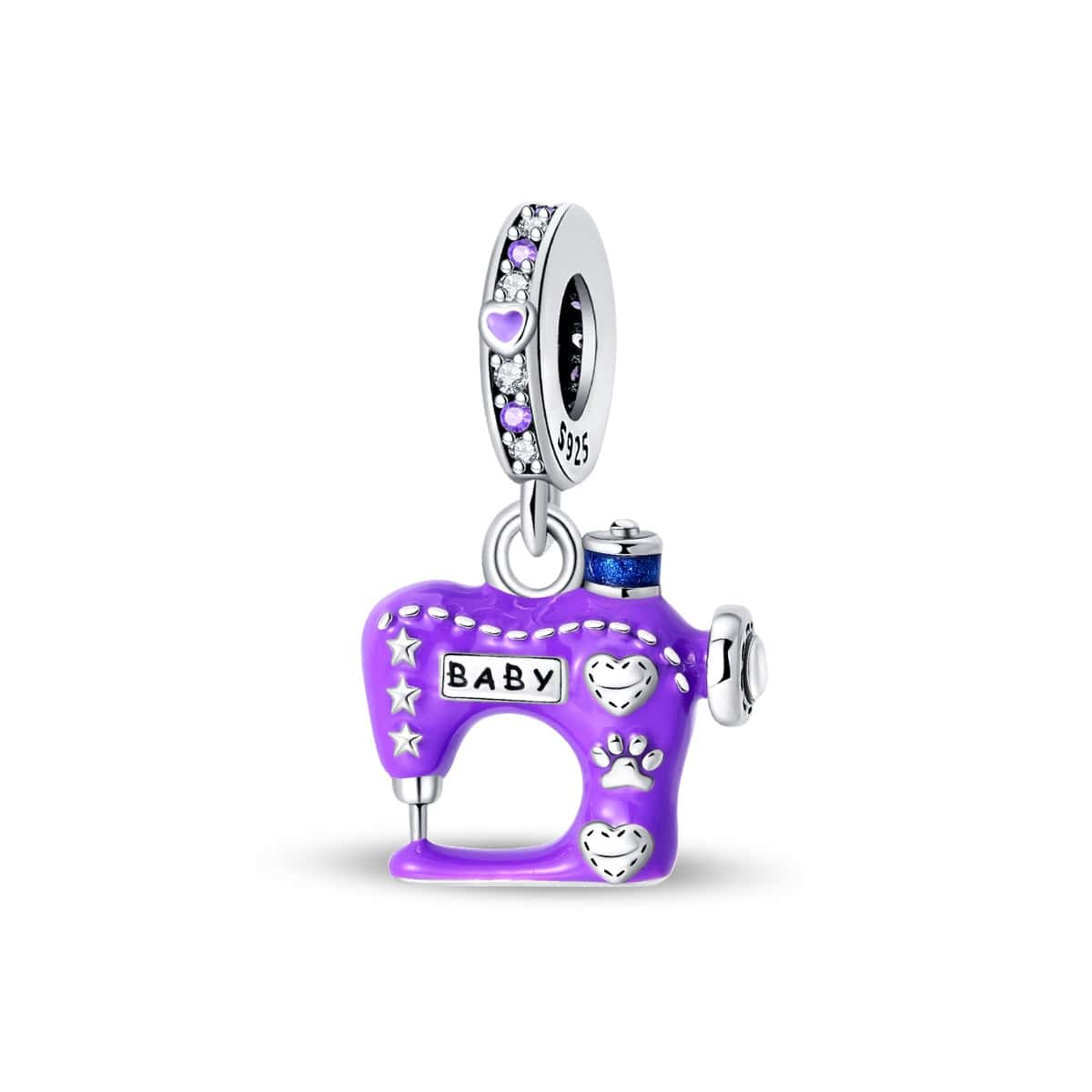 Liora Atelier Purple Sewing Machine Charm