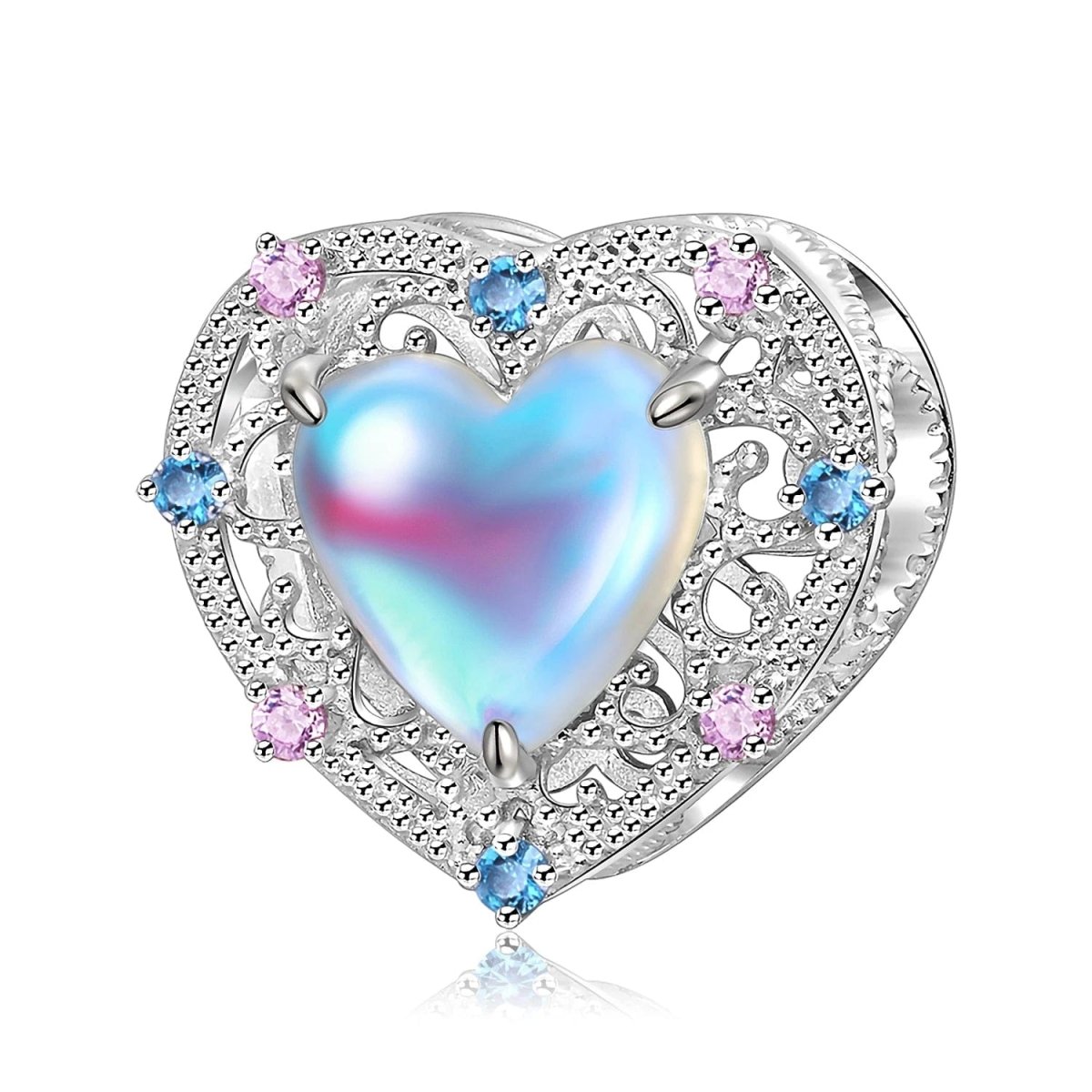 Liora Atelier Radiant Heart Filigree Charm