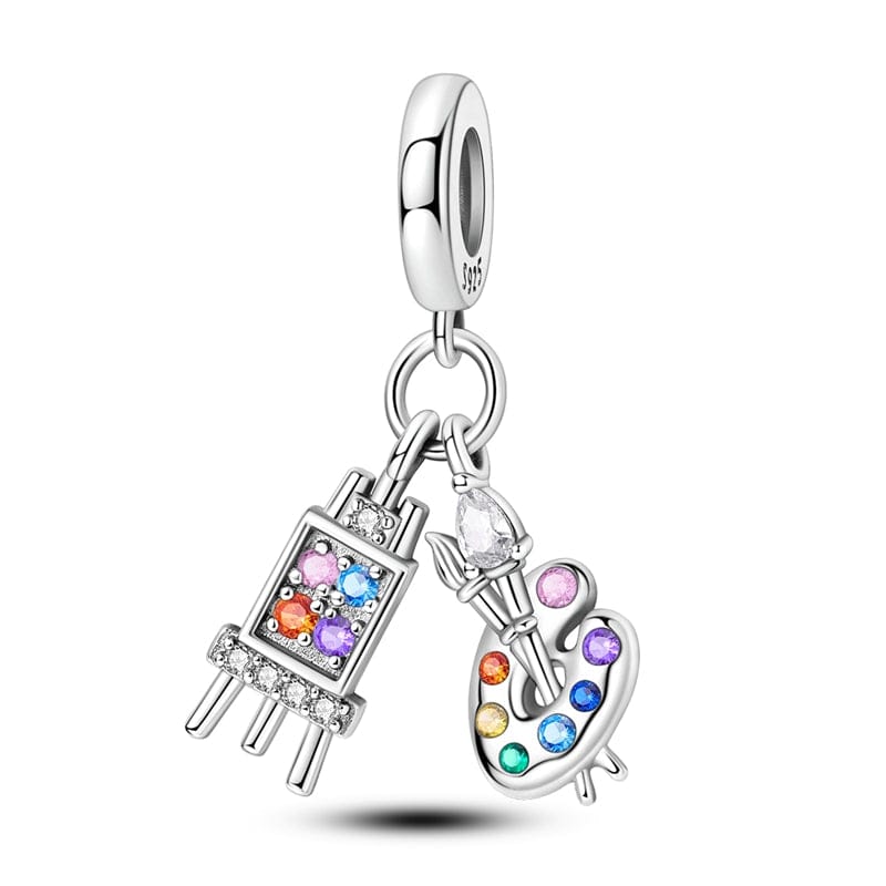 Liora Atelier Rainbow Palette & Easel Artist Charm