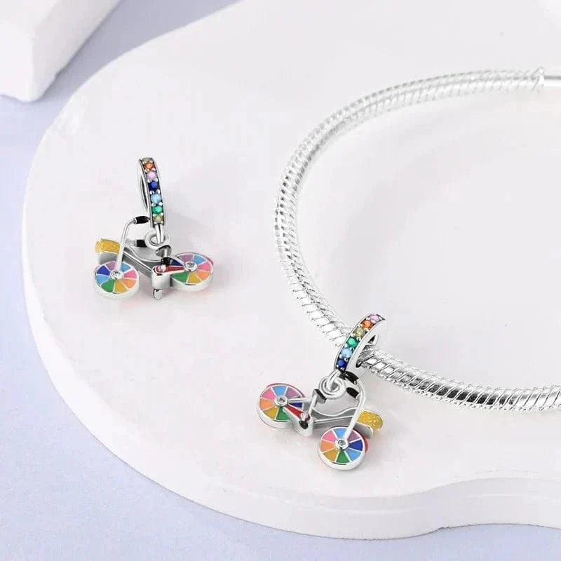 Liora Atelier Rainbow Pride Bicycle Dangle Charm