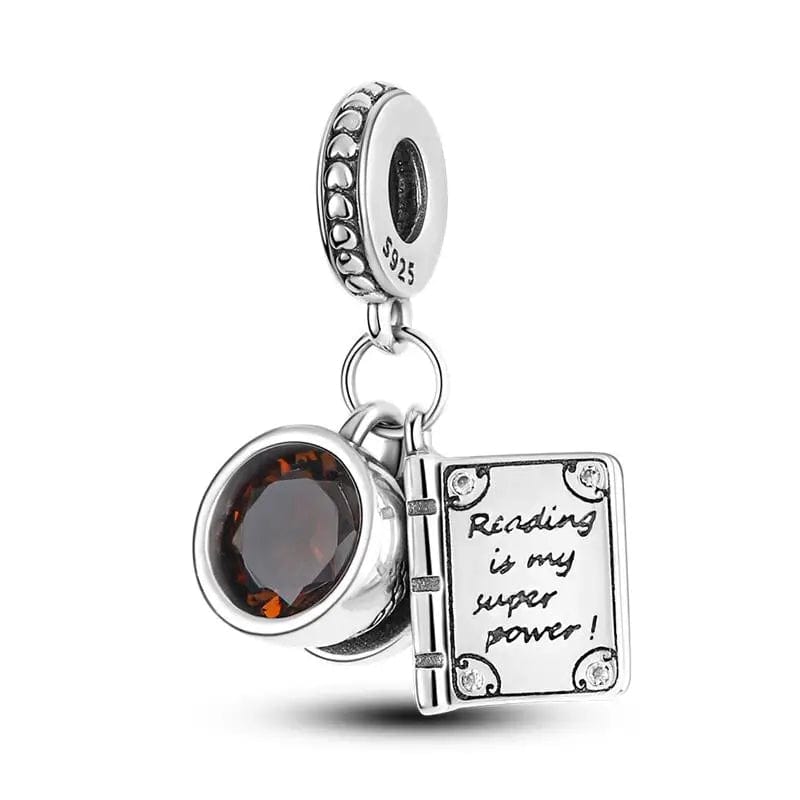 Liora Atelier Reading is My Super Power Book Charm