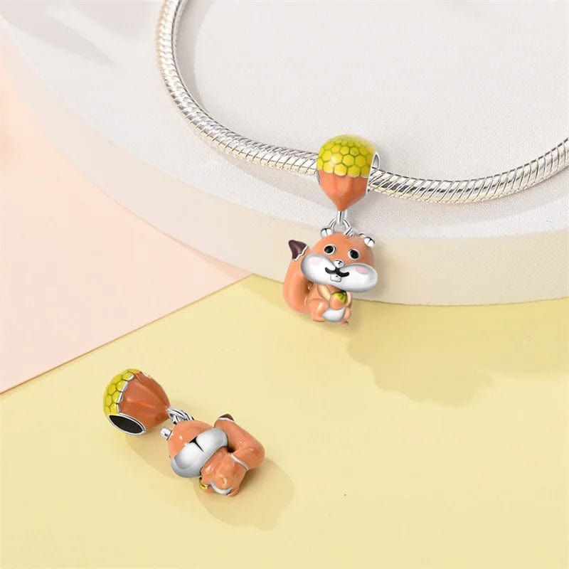 Liora Atelier Red Squirrel Dangle Charm