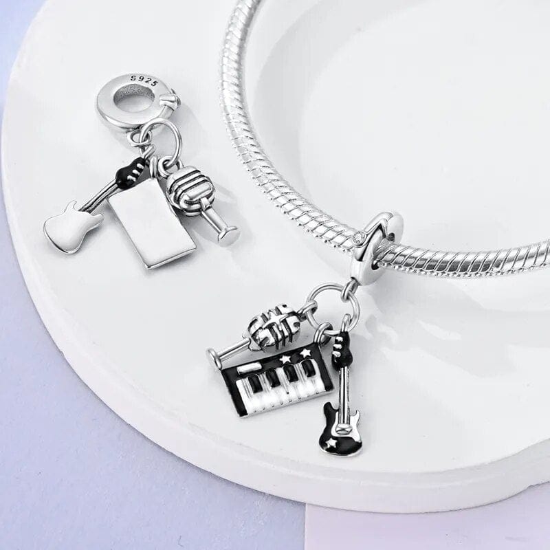Liora Atelier Rock & Roll Charm Set Mic, Guitar, and Piano