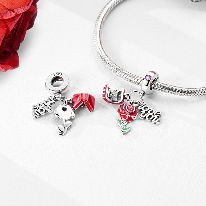 Liora Atelier Rose & Love You Message Charm