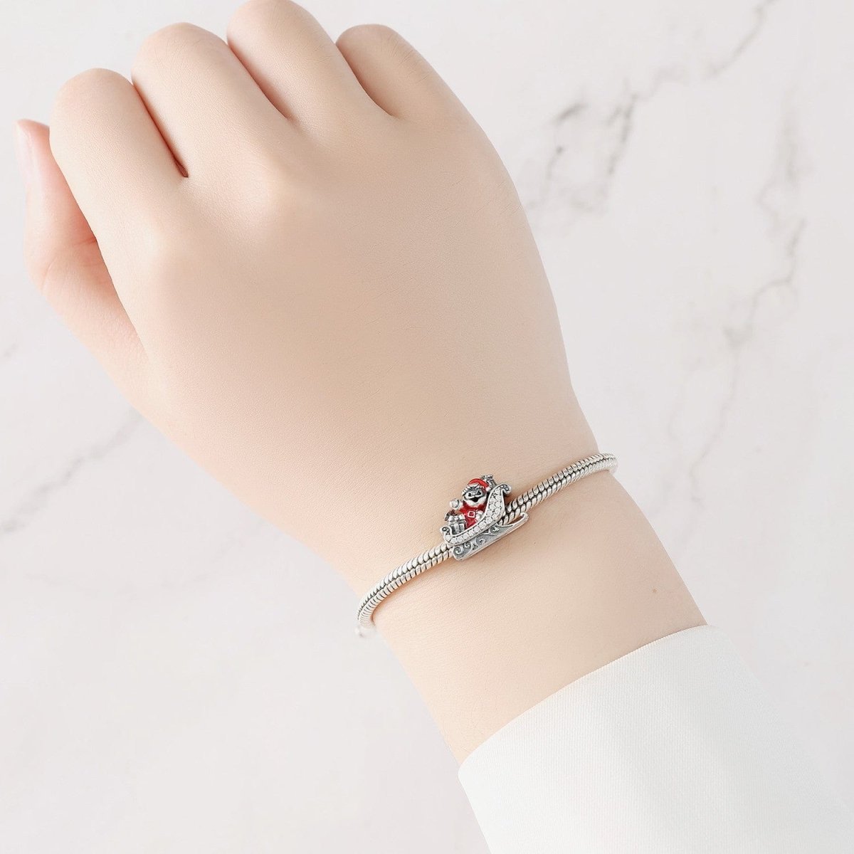 Liora Atelier Santa’s Christmas Sparkling Sleigh Charm